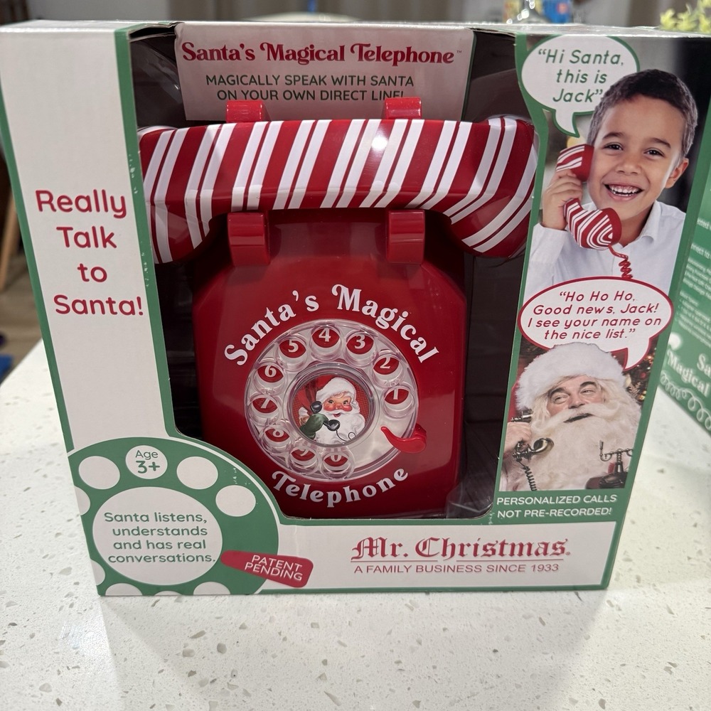 Mr. Christmas Santa's Interactive Magical Telephone Toy Brand New In‎ Box